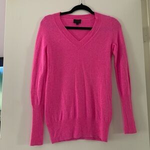 J. Crew Collection Italian Cashmere Pink Sweater Small